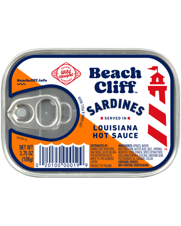 Beach Cliff® Sardines In Louisiana Hot Sauce